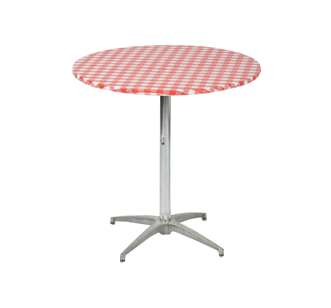 24" Round Fitted Plastic Table Covers