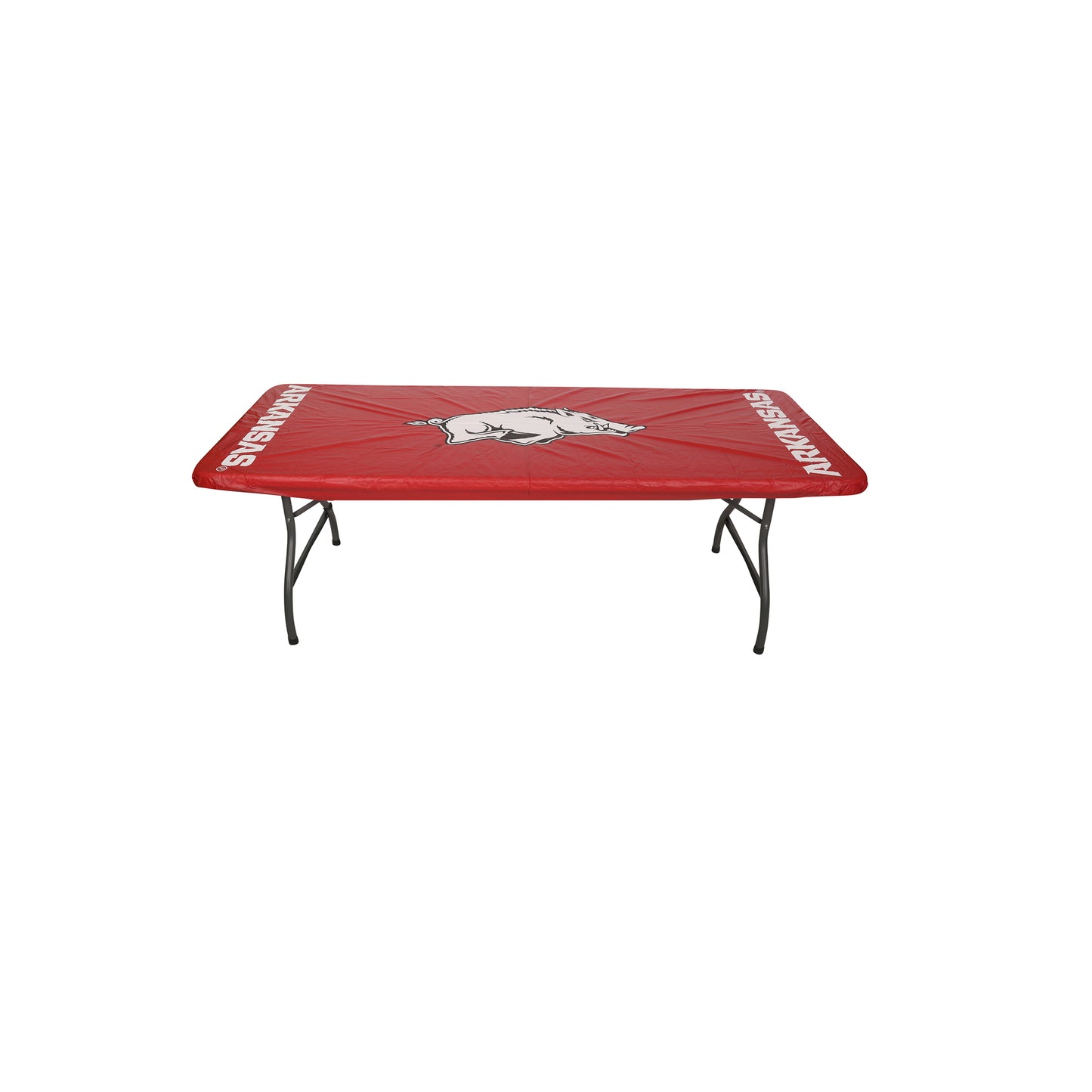Collegiate Kwik-Covers Rectangle Plastic Table Cover (University of Arkansas)