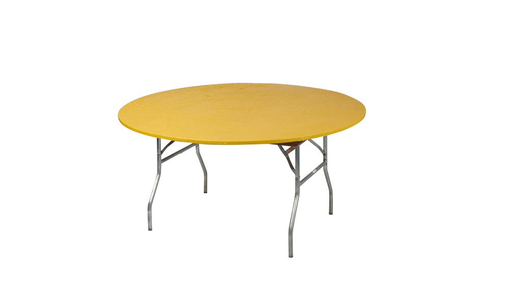 72" Round Fitted Plastic Table Covers