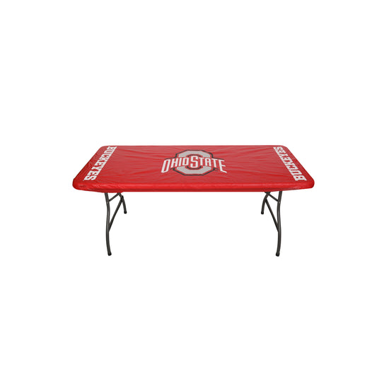 Collegiate Kwik-Covers Rectangle Plastic Table Cover (Ohio State University)