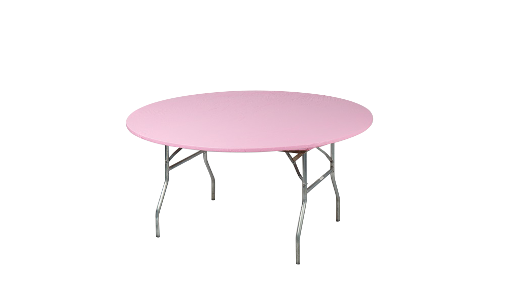 72" Round Fitted Plastic Table Covers