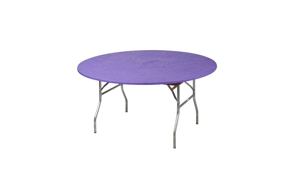 72" Round Fitted Plastic Table Covers