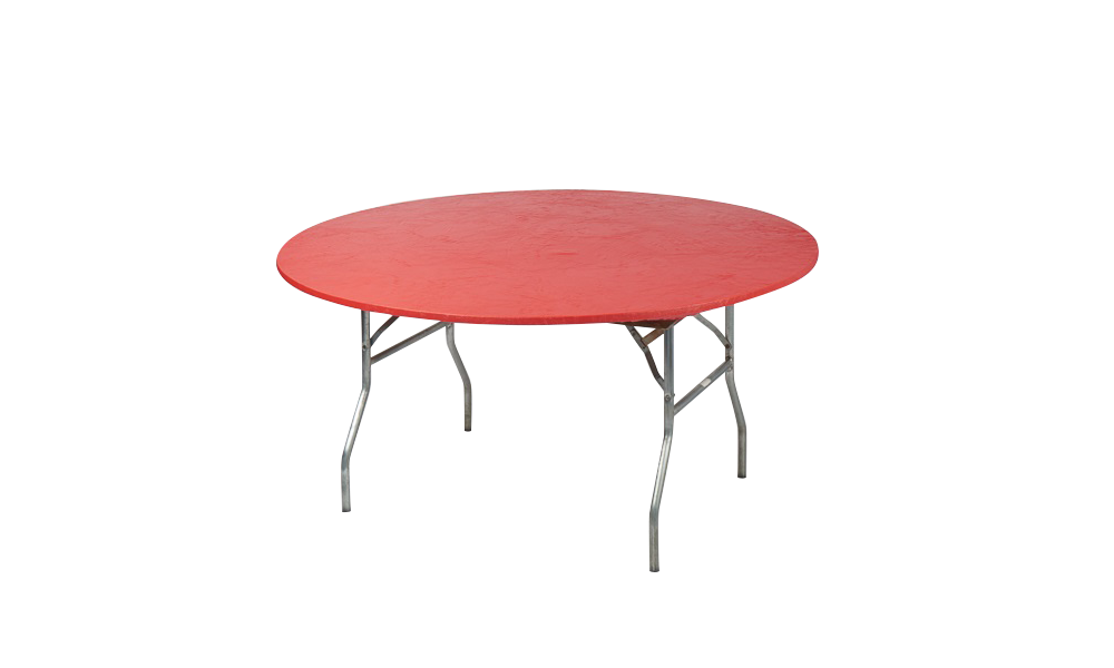 72" Round Fitted Plastic Table Covers