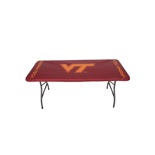 Collegiate Kwik-Covers Rectangle Plastic Table Cover (Virginia Polytechnic Institute and State University)